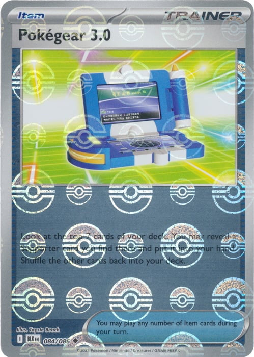 Black Bolt Pokégear 3.0 #84/86 Pokeball Holo